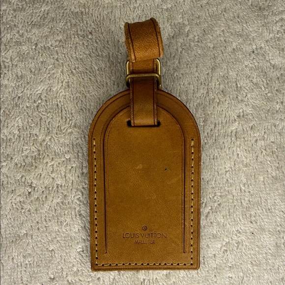 Vintage Louis Vuitton Luggage Tag and Poignier in Vachetta Leather (11E) - Picture 3 of 7